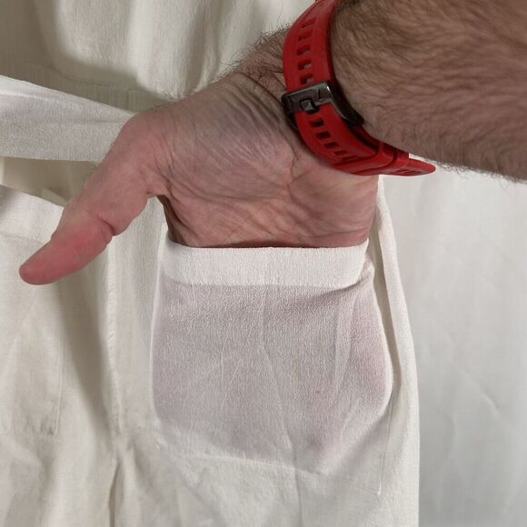 LOFT Romper Women XS White Short Sleeve Round Neck Sleeveless Lightweight Cotton - Picture 10 of 11